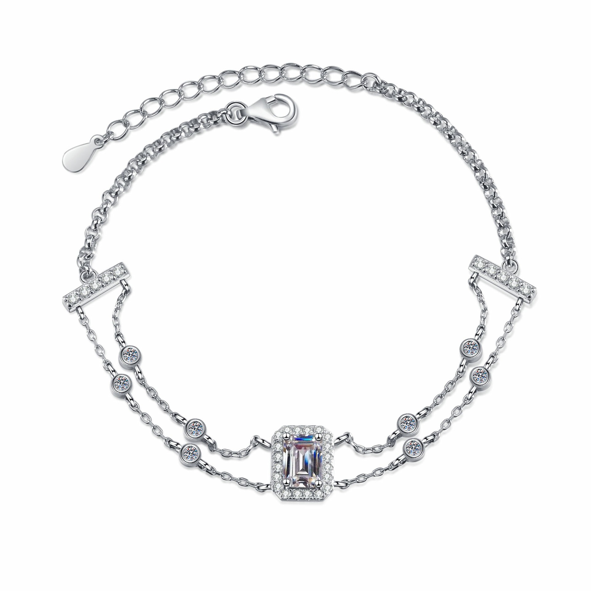 Moissanite 925 Sterling Silver Bracelet - Image 5