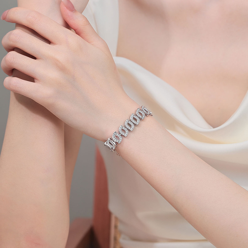High-End Moissanite 925 Sterling Silver Bracelet - Image 4