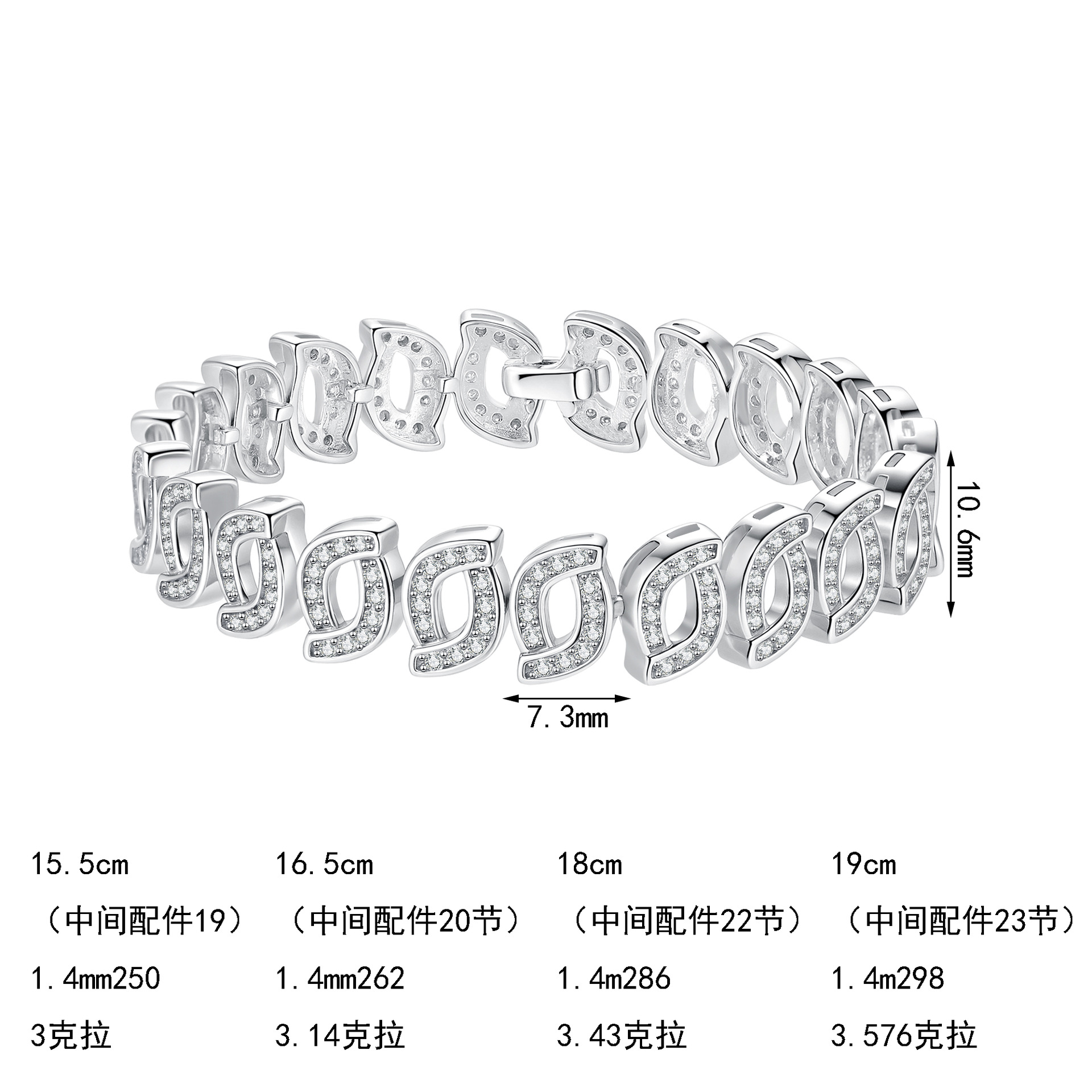 High-End Moissanite 925 Sterling Silver Bracelet - Image 5
