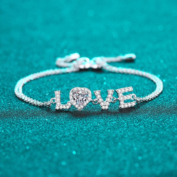 Moissanite 925 Sterling Silver Bracelet