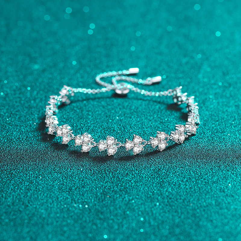 Moissanite 925 Sterling Silver Bracelet - Image 2