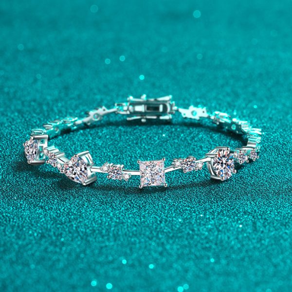 Boutique Moissanite 925 Sterling Silver Bracelet