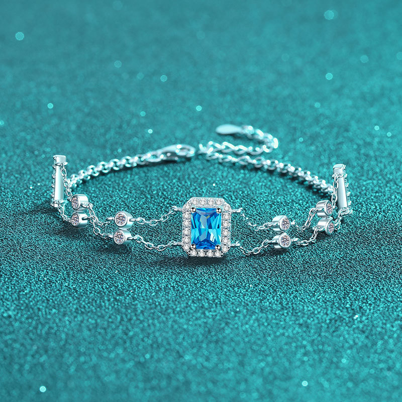 Moissanite 925 Sterling Silver Bracelet - Image 3