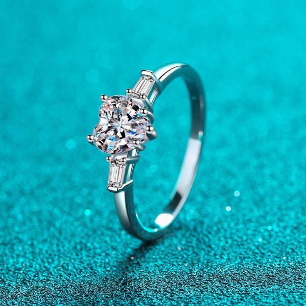 Moissanite 925 Sterling Silver Ring