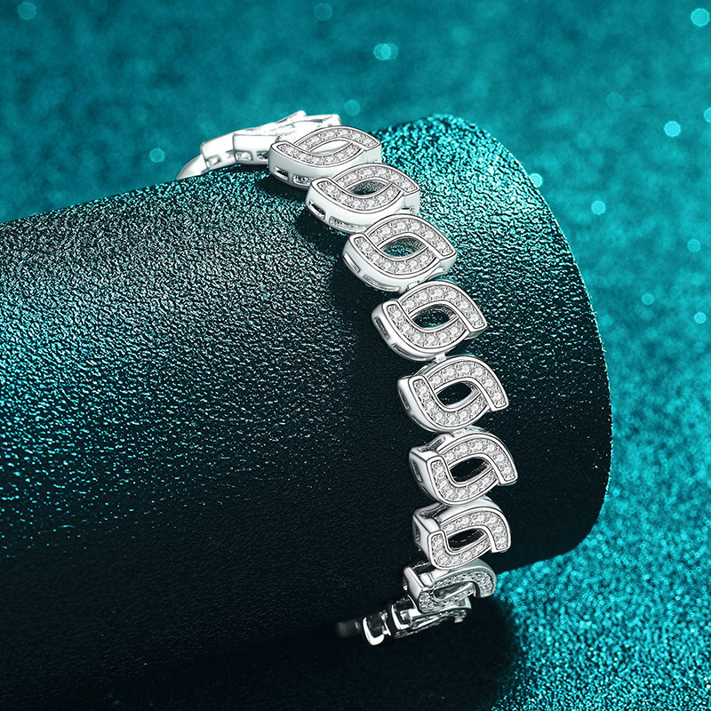 High-End Moissanite 925 Sterling Silver Bracelet - Image 2