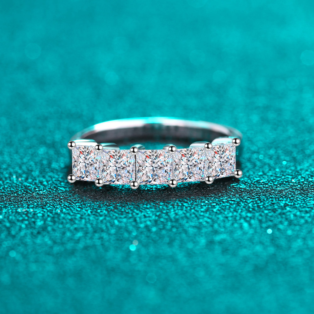 Moissanite 925 Sterling Silver Ring