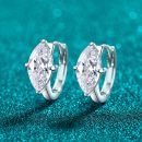 Minimalist Moissanite 925 Sterling Silver Stud Earrings