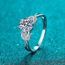 Minimalist Moissanite 925 Sterling Silver Ring