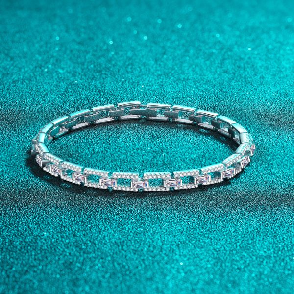 Moissanite 925 Sterling Silver Bracelet