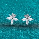Sweet Moissanite 925 Sterling Silver Stud Earrings