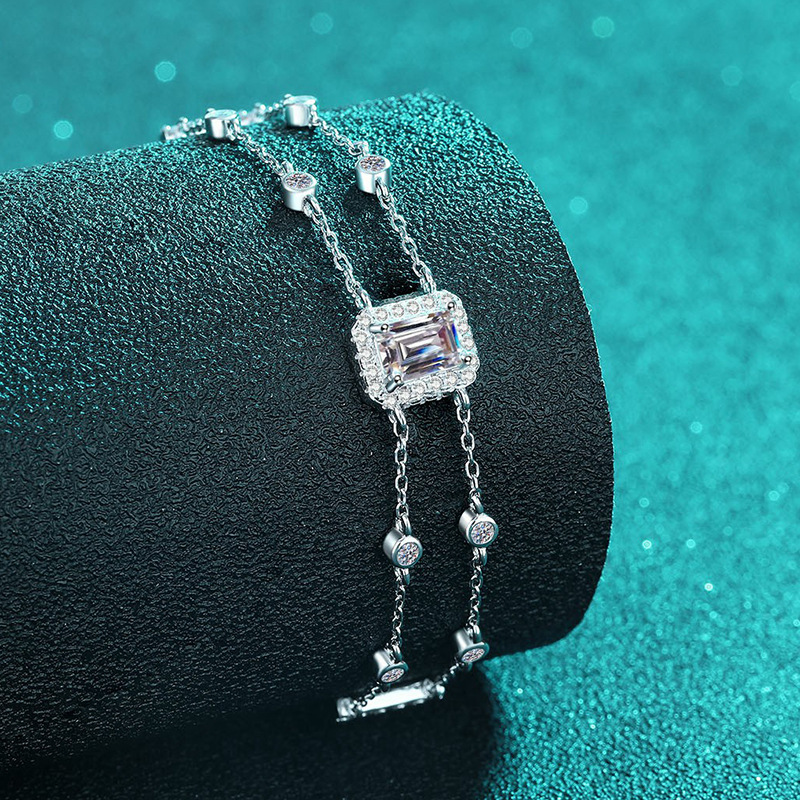Moissanite 925 Sterling Silver Bracelet - Image 2