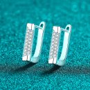 High-End Moissanite 925 Sterling Silver Earrings