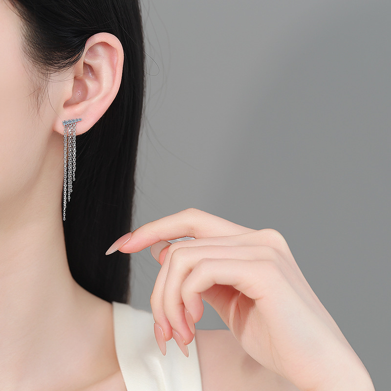 High-End Moissanite 925 Sterling Silver Stud Earrings - Image 4