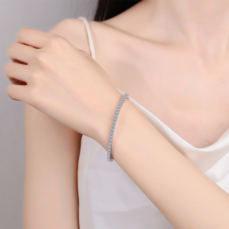 Moissanite 925 Sterling Silver Bracelet - Image 4
