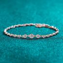 Luxury Moissanite 925 Sterling Silver Bracelet