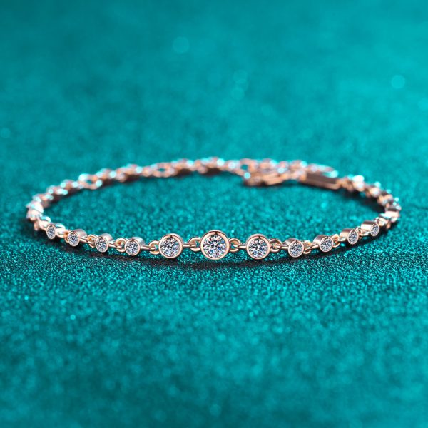 Luxury Moissanite 925 Sterling Silver Bracelet
