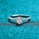 Minimalist Moissanite 925 Sterling Silver Ring