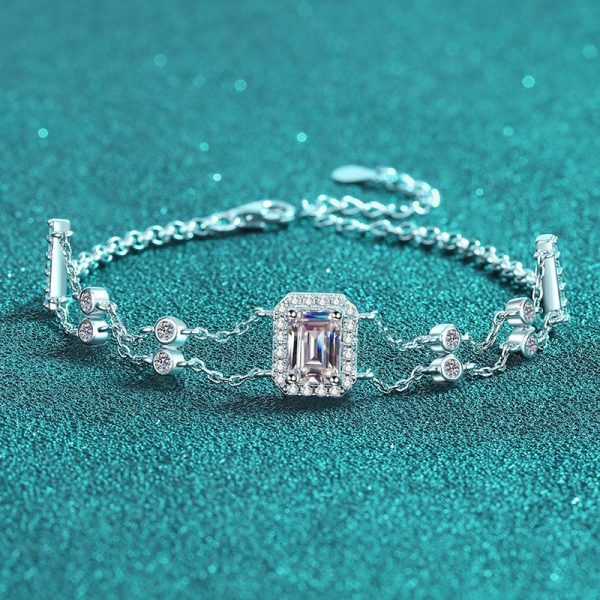 Moissanite 925 Sterling Silver Bracelet