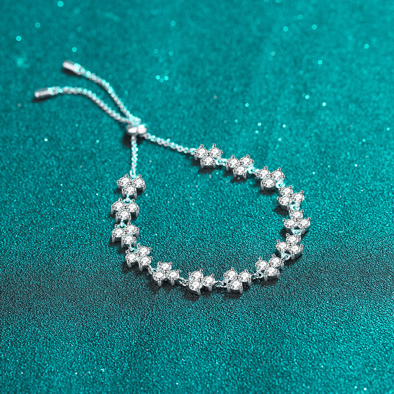 Moissanite 925 Sterling Silver Bracelet - Image 3