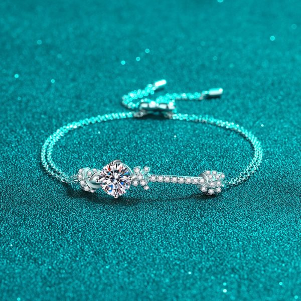 Moissanite 925 Sterling Silver Bracelet