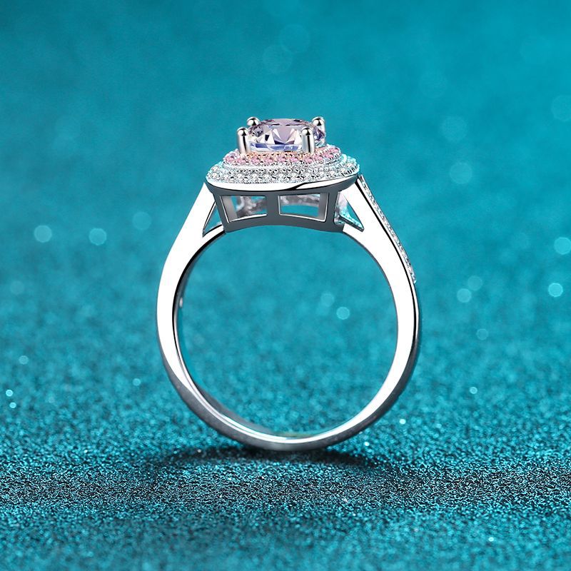 Fashion Moissanite 925 Sterling Silver Ring - Image 3