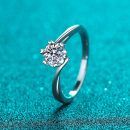 Minimalist Moissanite 925 Sterling Silver Ring