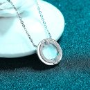 Fashion Moissanite 925 Sterling Silver Necklace