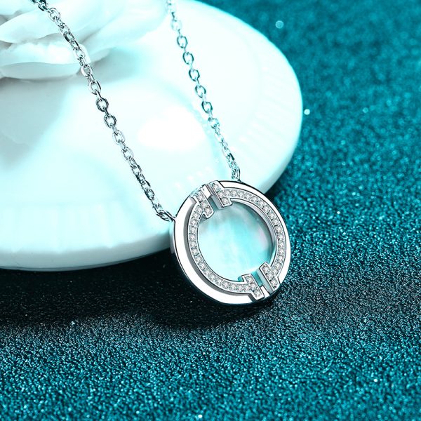 Fashion Moissanite 925 Sterling Silver Necklace