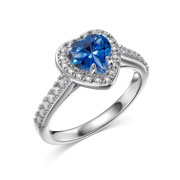 925 Sterling Silver Cubic Zirconia Heart Ring