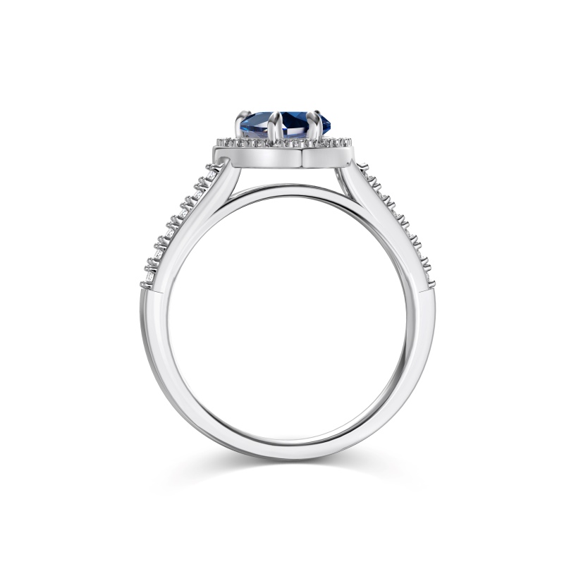925 Sterling Silver Cubic Zirconia Heart Ring - Image 3
