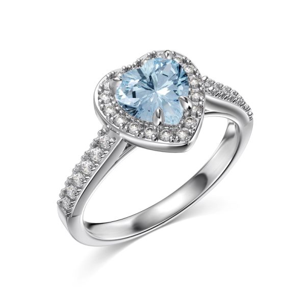 925 Sterling Silver Cubic Zirconia Heart Ring