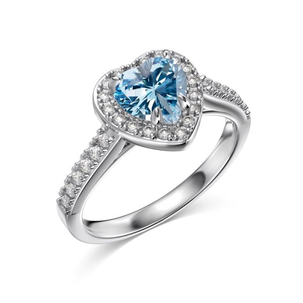 925 Sterling Silver Cubic Zirconia Heart Ring