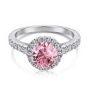 925 Sterling Silver Cubic Zirconia Round Cut Ring