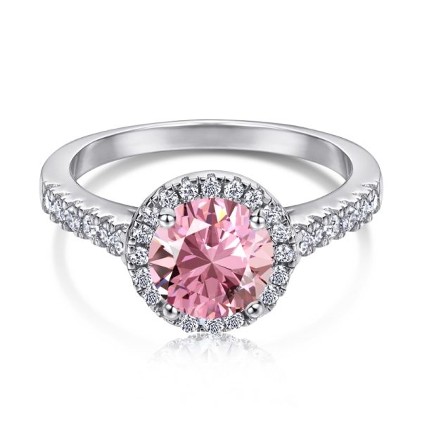 925 Sterling Silver Cubic Zirconia Round Cut Ring