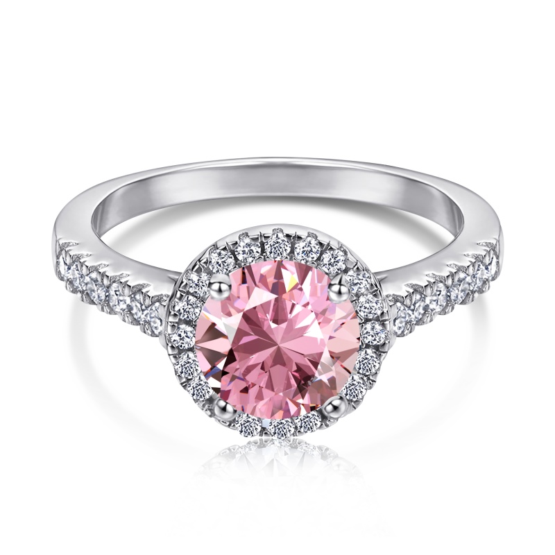 925 Sterling Silver Cubic Zirconia Round Cut Ring