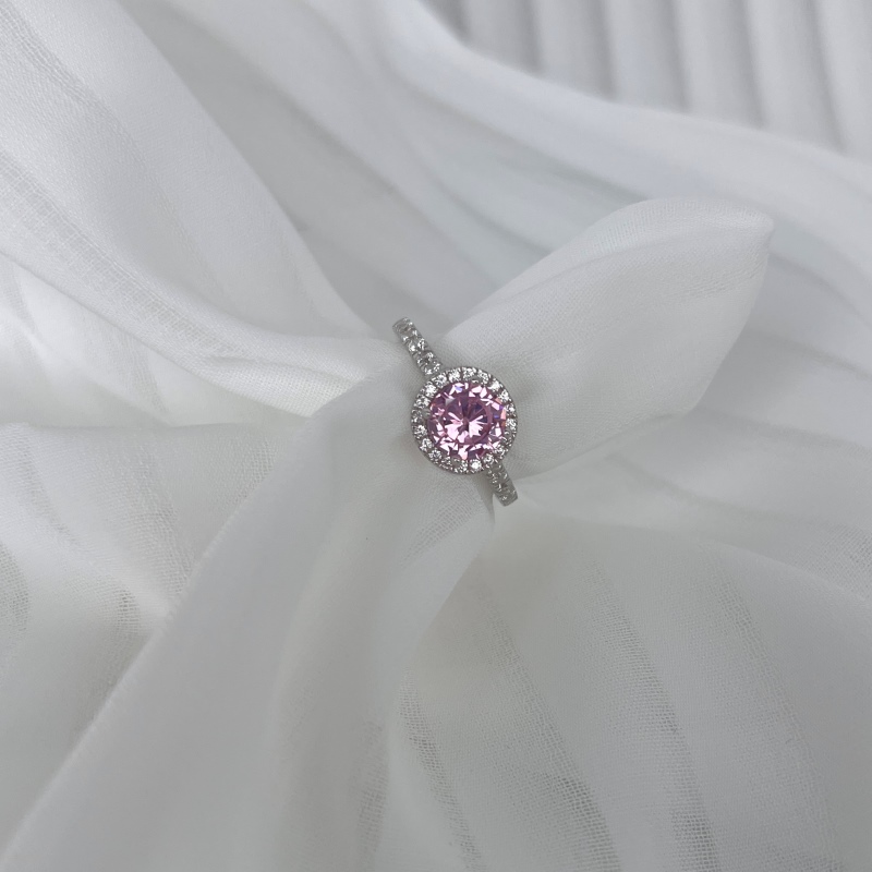 925 Sterling Silver Cubic Zirconia Round Cut Ring - Image 3