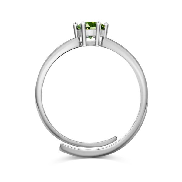 925 Sterling Silver Cubic Zirconia Round Cut Ring
