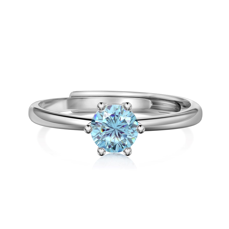 925 Sterling Silver Cubic Zirconia Round Cut Ring - Image 2
