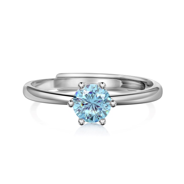 925 Sterling Silver Cubic Zirconia Round Cut Ring - Image 5