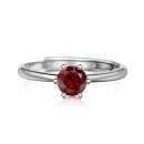 925 Sterling Silver Cubic Zirconia Round Cut Ring