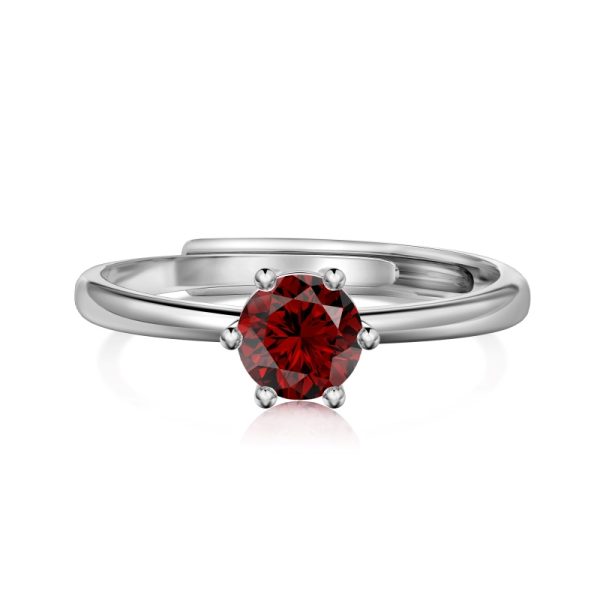 925 Sterling Silver Cubic Zirconia Round Cut Ring