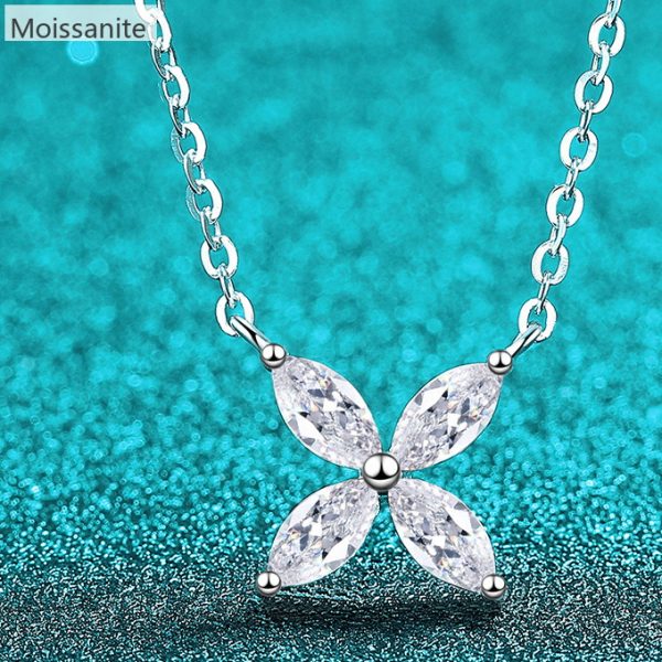 [Moissanite] 925 Sterling Silver Necklace