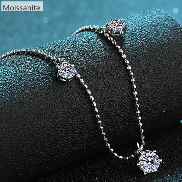 [Moissanite] 925 Sterling Silver Necklace