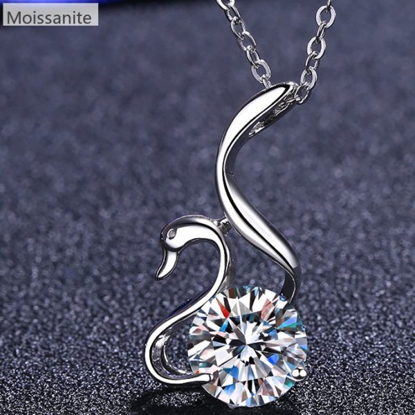 [Moissanite] 925 Sterling Silver Necklace