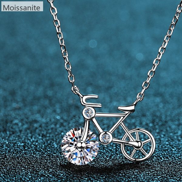 [Moissanite] 925 Sterling Silver Necklace