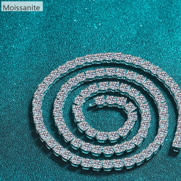 [Moissanite] 925 Sterling Silver Necklace