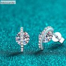 Moissanite 925 Sterling Silver Earrings