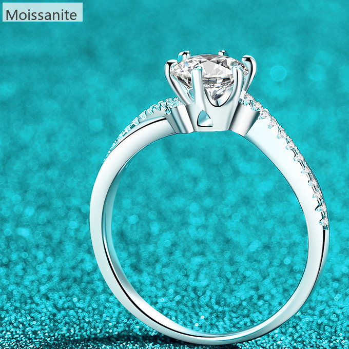 Moissanite 925 Sterling Silver Ring - Image 2