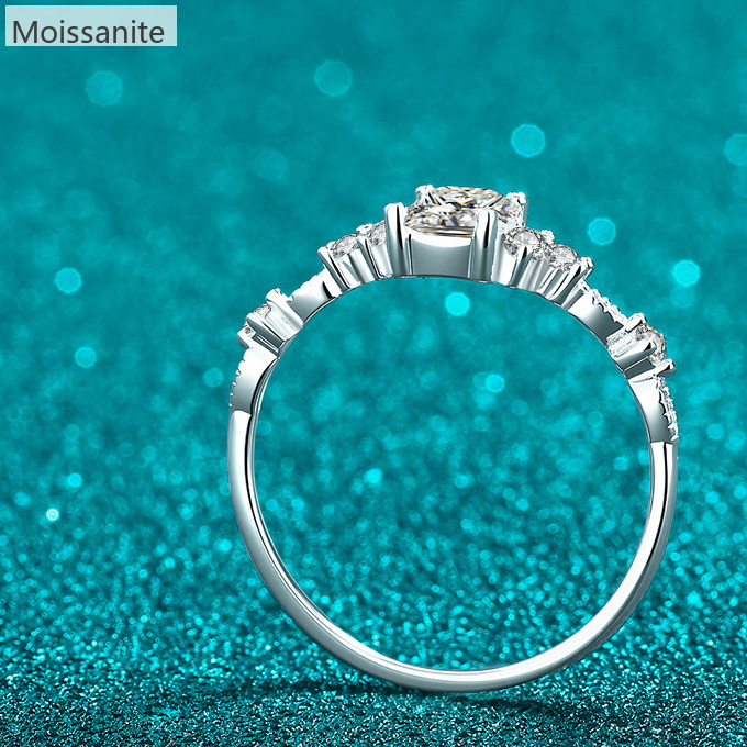 Moissanite 925 Sterling Silver Ring - Image 2