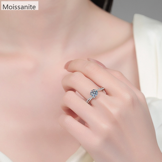 Moissanite 925 Sterling Silver Ring - Image 3